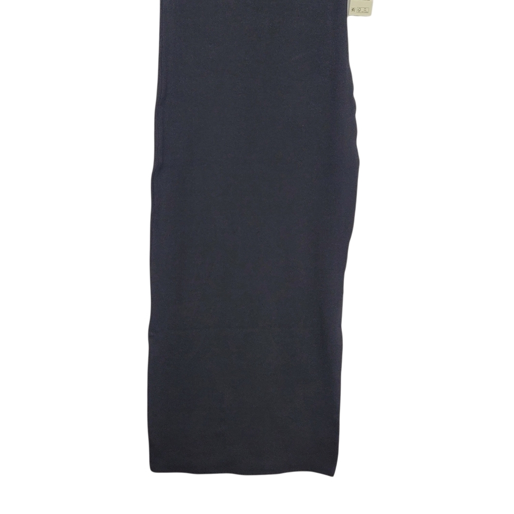 No Boundaries Black Ribbed Crewneck Midi Dress XXS - Picture 9 of 16